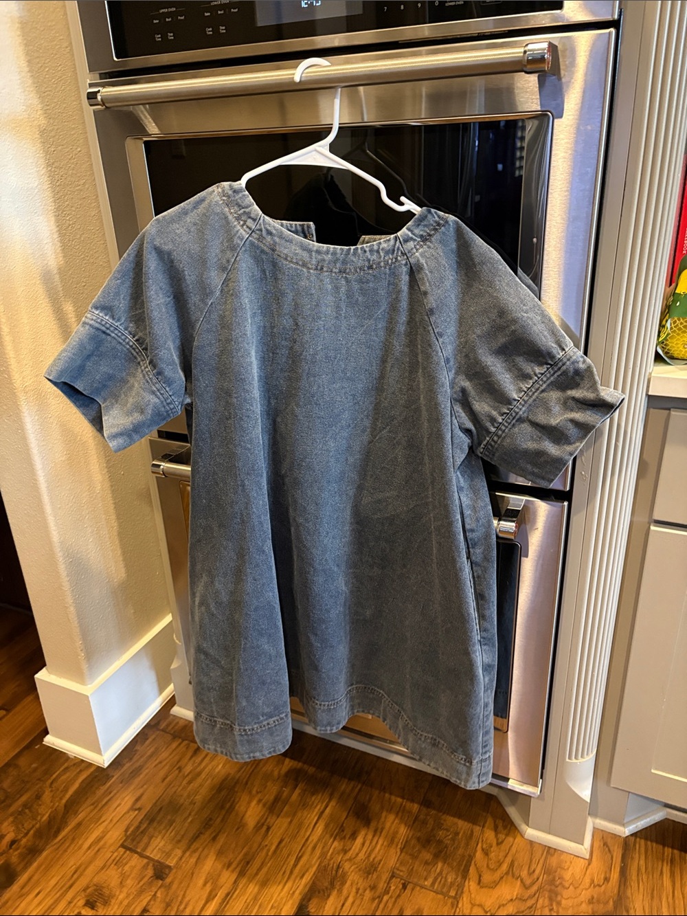 Unlisted Washed Denim Mini Dress - Blue